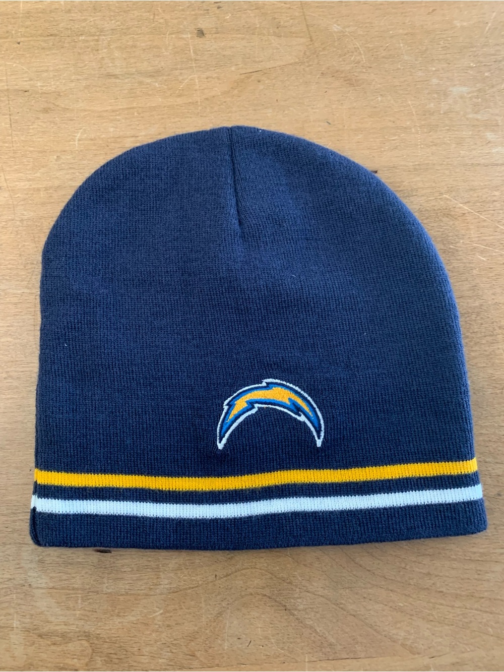 NFL Chargers Navy Beanie with Logo